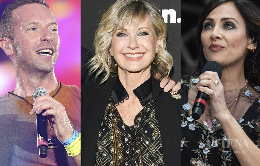 Coldplay e Natalie Imbruglia homenageiam Olivia Newton-John com cover de  Summer Nights .