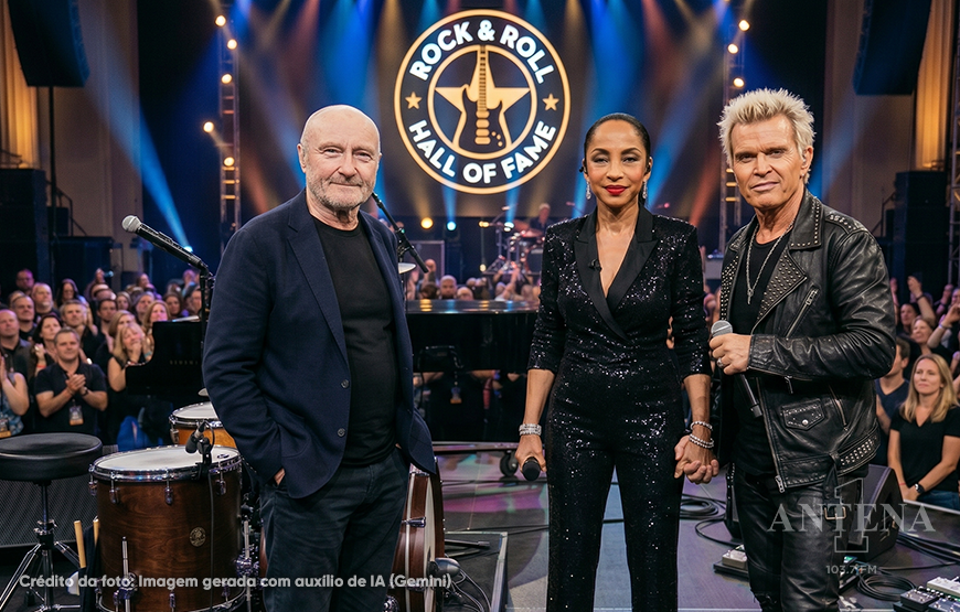 Phil Collins, Sade, Billy Idol e Oasis estão entre os homenageados do Rock & Roll Hall of Fame 2026