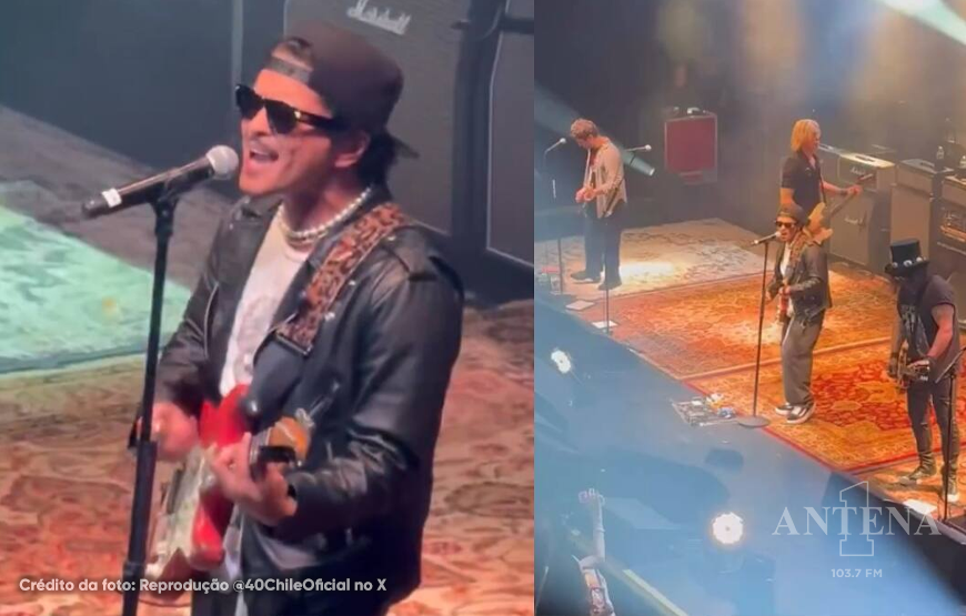Bruno Mars surpreende e faz cover de Nirvana com Slash, Duff McKagan e Chad Smith